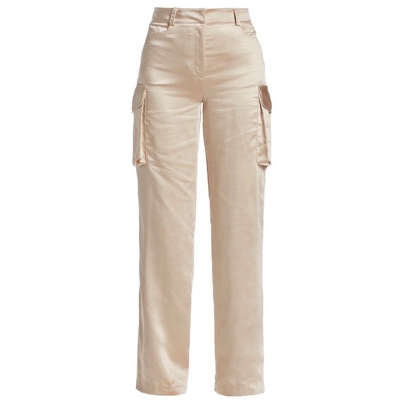 Generation Love Nate Satin Cargo Pants - Champagne - Picture 4 of 12